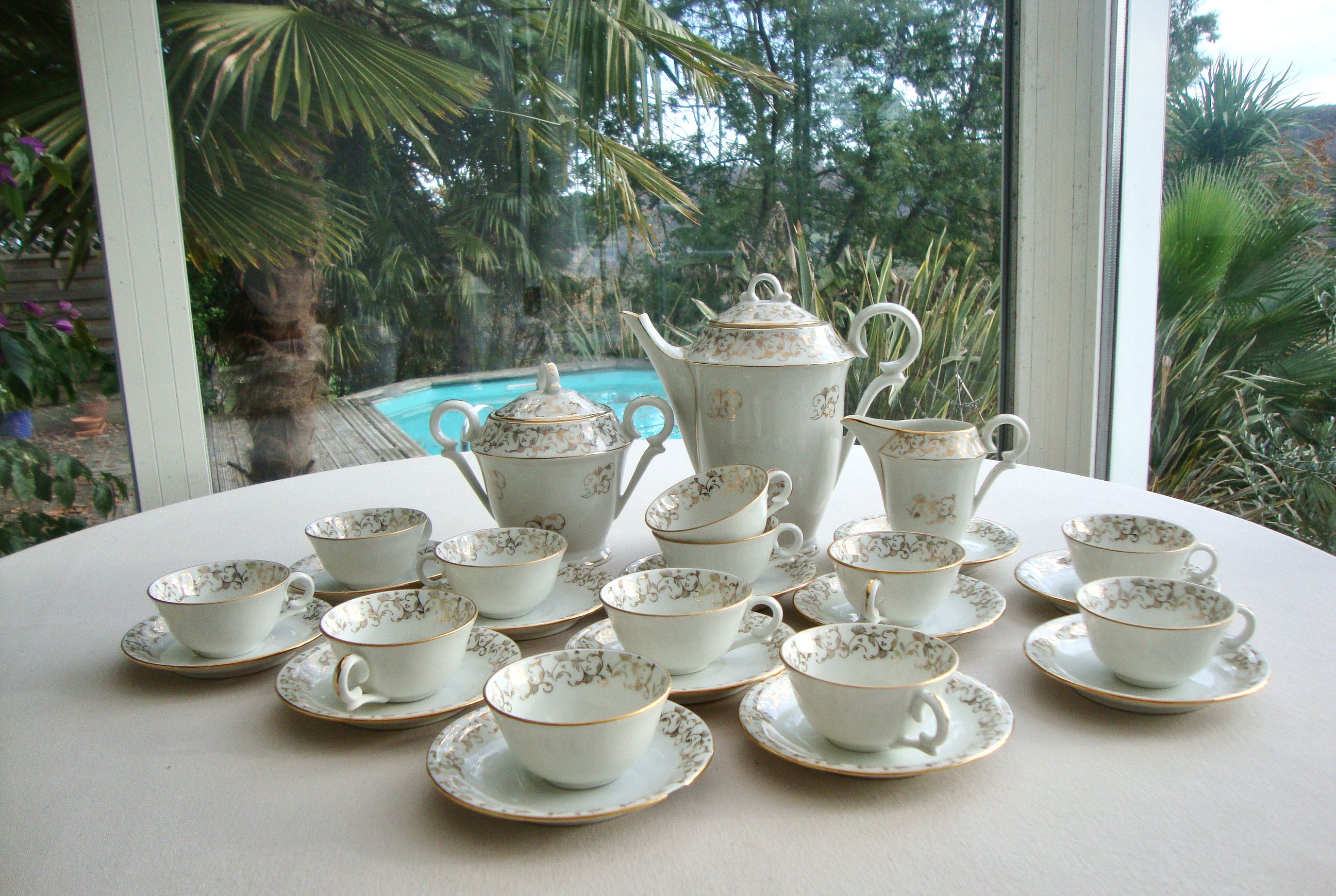 Porcelain coffee service for 12 people
