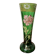 Antique Legras vase – Emerald green glass with floral gold enamel – Art Nouveau
