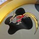 Round Vintage 1950s Tin Plate painted in the Style of Jean