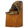 Swedish stump chair / "Kubstol" in pine and floral upholstery, mid-20th century