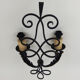 Paire d'appliques art déco en fer forgé