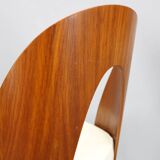 1960s Antonin Suman Pair of Restored Chairs in Walnut Finish