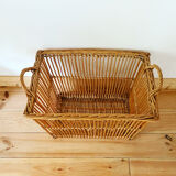 Vintage rattan basket