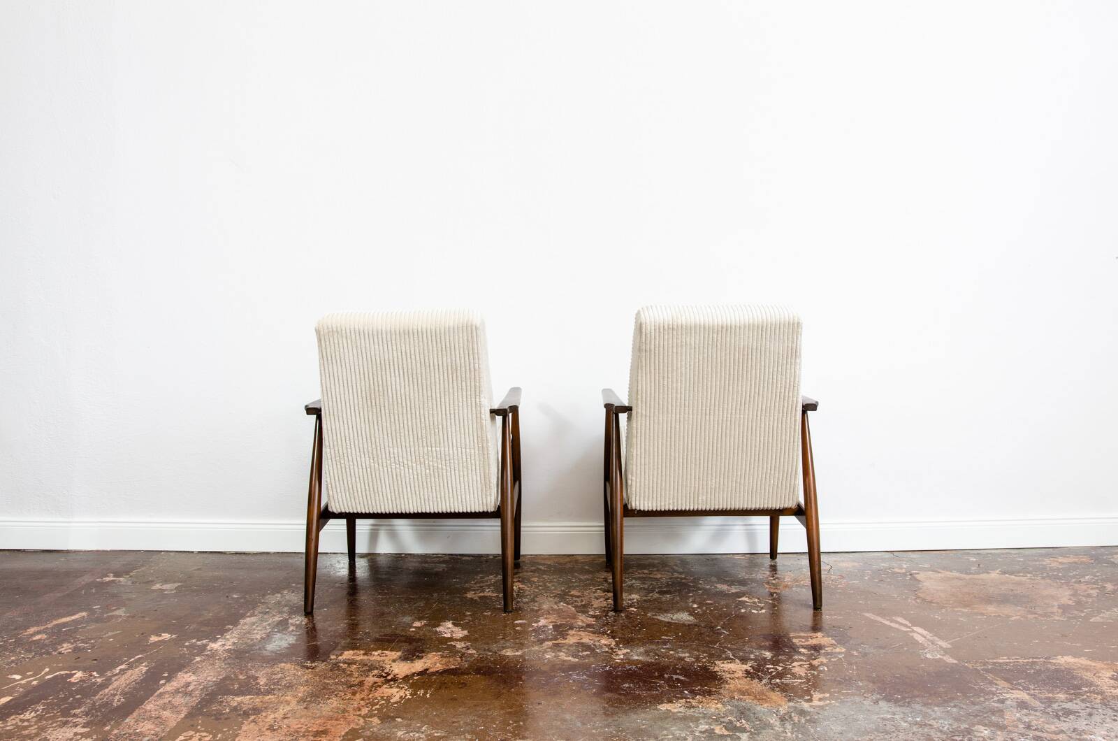 Vintage Armchairs Designed By H. Lis, Poland, 1960's, Set Of 2