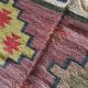 Kilim carpet in burlap and cotton. 120cm x 190cm