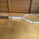 Vintage wooden tennis racket gauthier france team