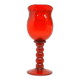 Gobelet décoratif baroque, en verre rouge, KIS, Institut du verre de Cracovie, années 1970