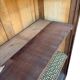 Vintage wooden cabinet / roller shutter cupboard / shelf