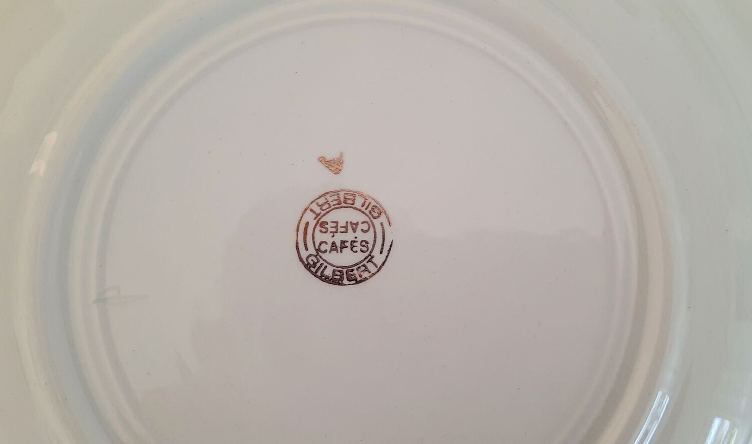 Dessert Plates and Hollow Dishes in Earthenware Café Gilbert by Moulin des Loups Vintage