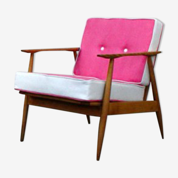 Fauteuil vintage rose