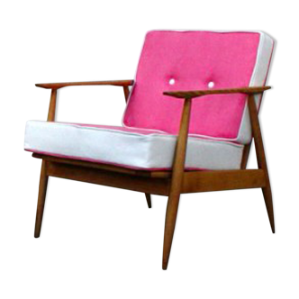 Fauteuil vintage rose