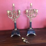 Pair of old candlesticks