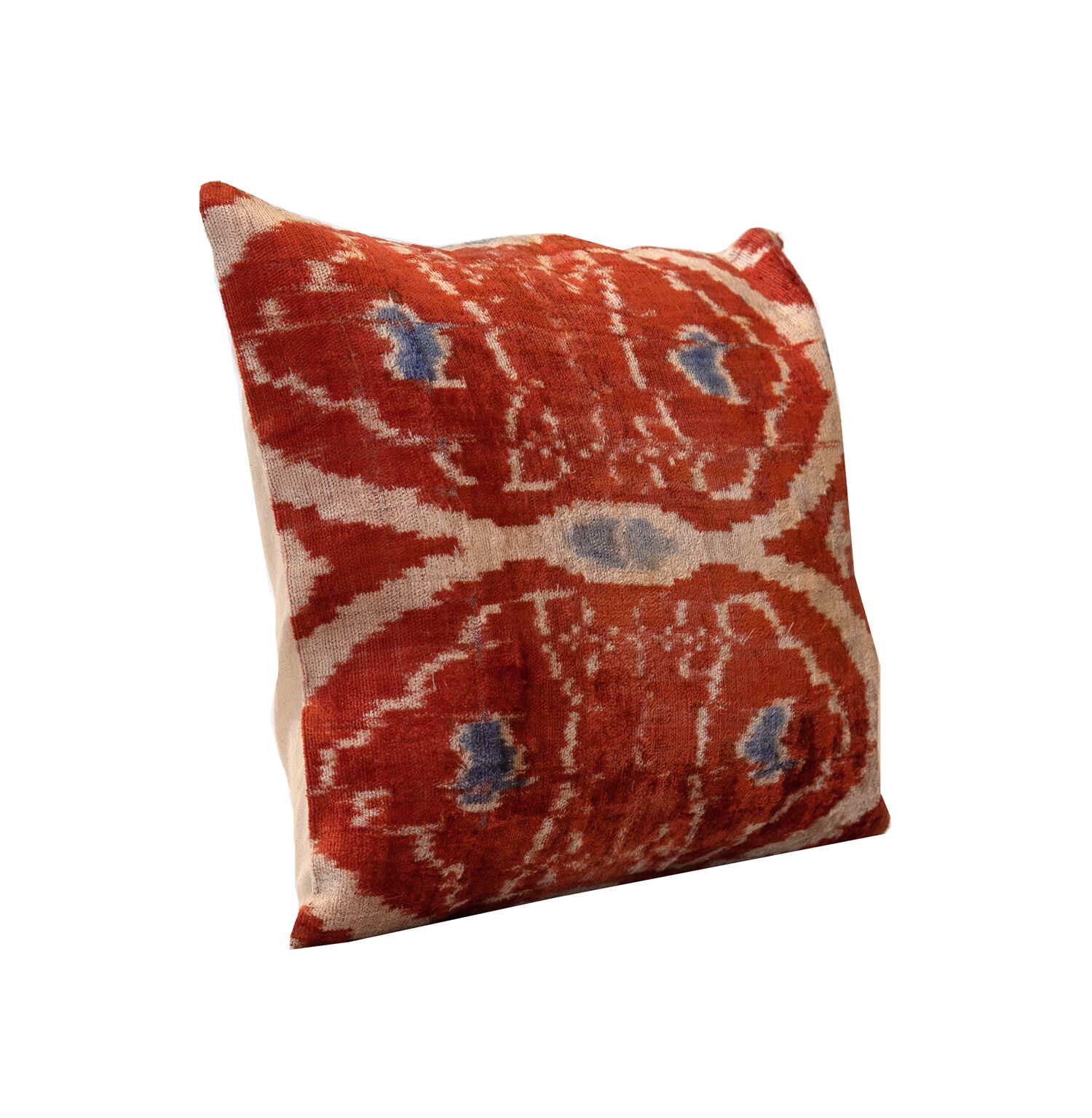 Coussin en soie de velours khotan