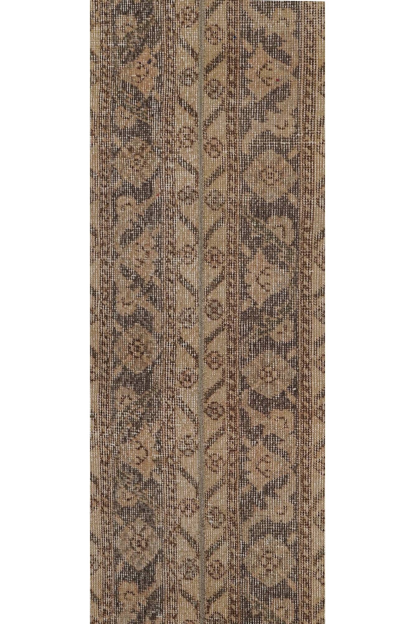 Vintage Turkish hallway rug 40x711 cm