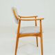 Vintage Scandinavian Armchair  fabric wool gray fully refurbished 1970