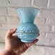 Small vintage light blue Clichy vase