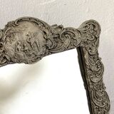 Miroir à poser vintage style rocaille en métal