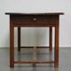 Beautiful antique French dining table with perfect dimensions and handy hooks
