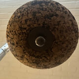 Rare double voltage lamp, cork spheres, Germany 60s