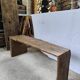 Banc en chêne wabisabi