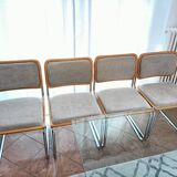 4 Cesca B32 Breuer chairs renovated beige