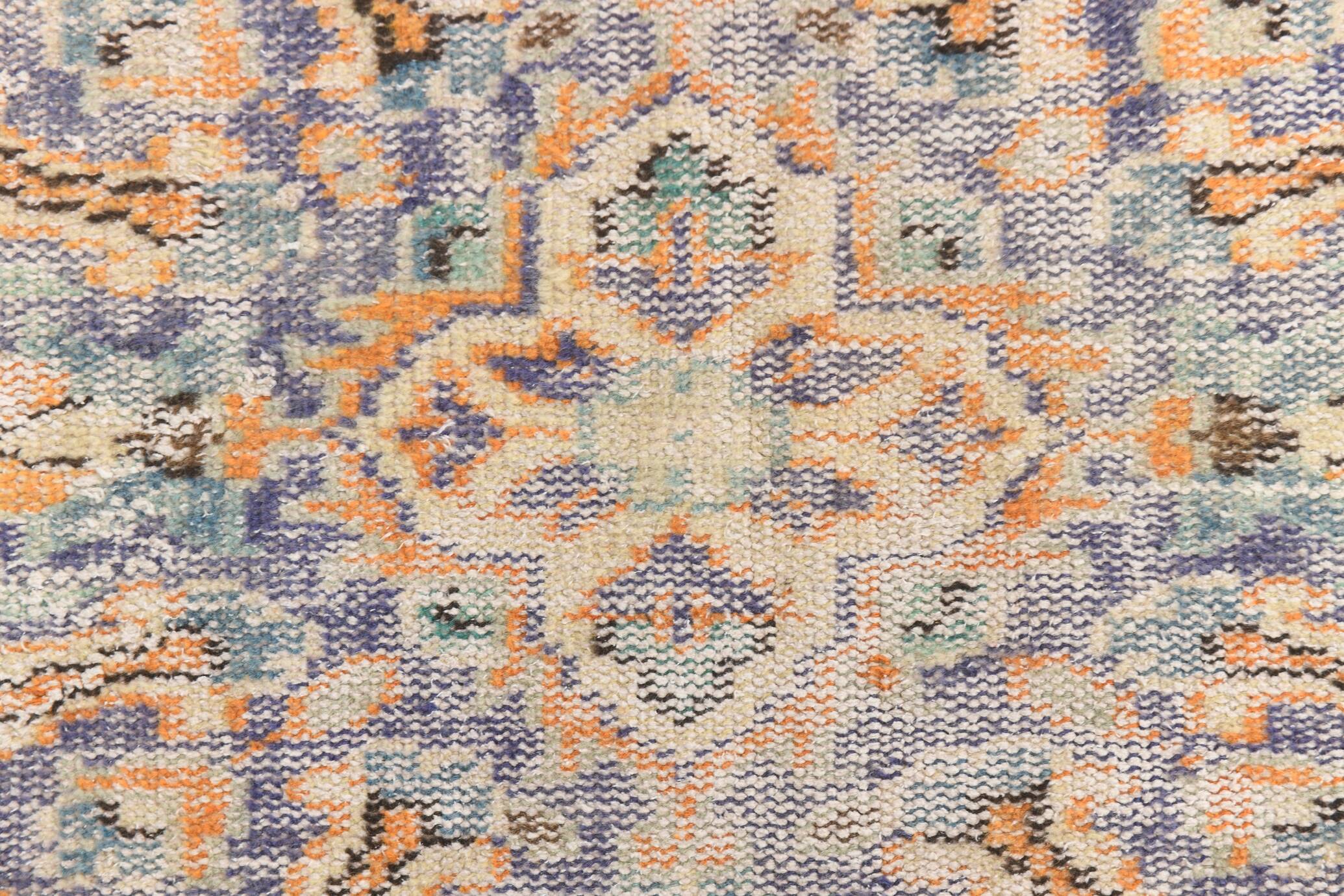 7x10 Vintage Geometric Style Traditional Orientel Carpet, 200x298 Cm