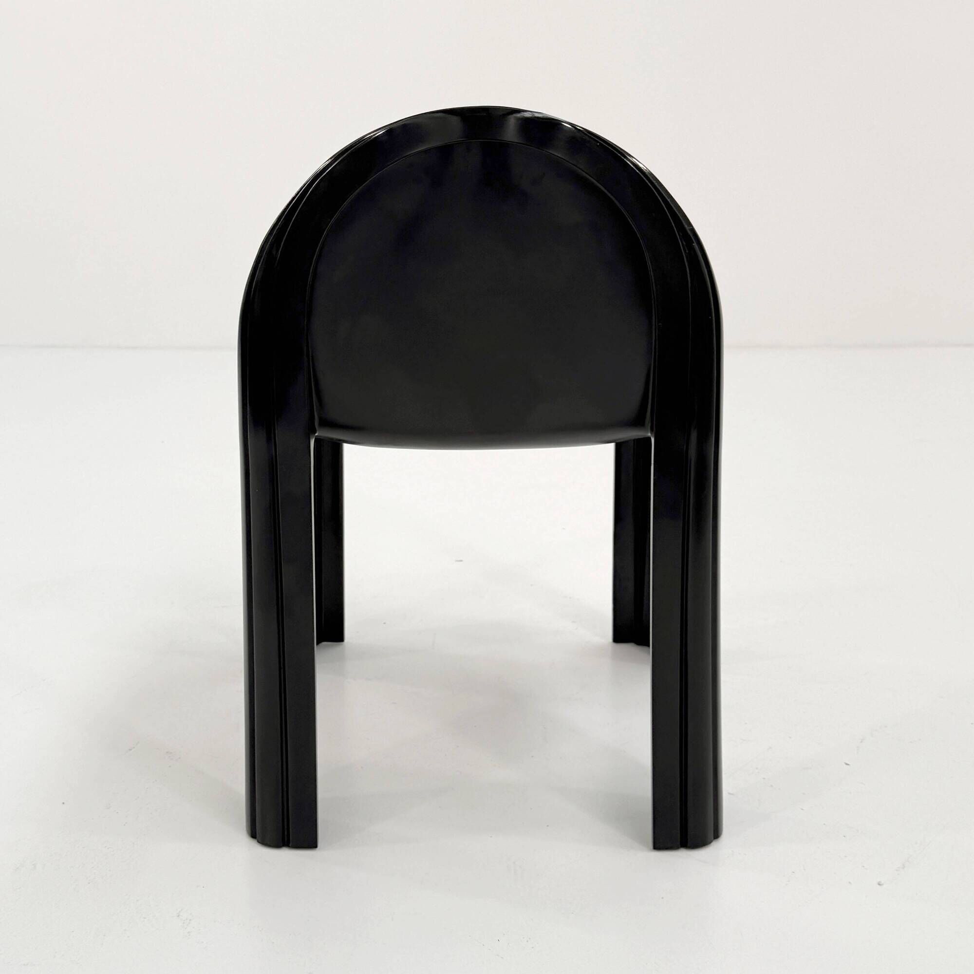 Black Chair Model 4854 Chair by Gae Aulenti for Kartell, 1970
