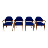 Suite of 4 designer armchairs 1950 "Hartmut Lhomeyer".