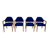 Suite de 4 fauteuils design 1950 "Hartmut Lhomeyer".