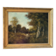 Balade en forêt, huile sur toile