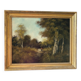 Forest walk, oil on canvas