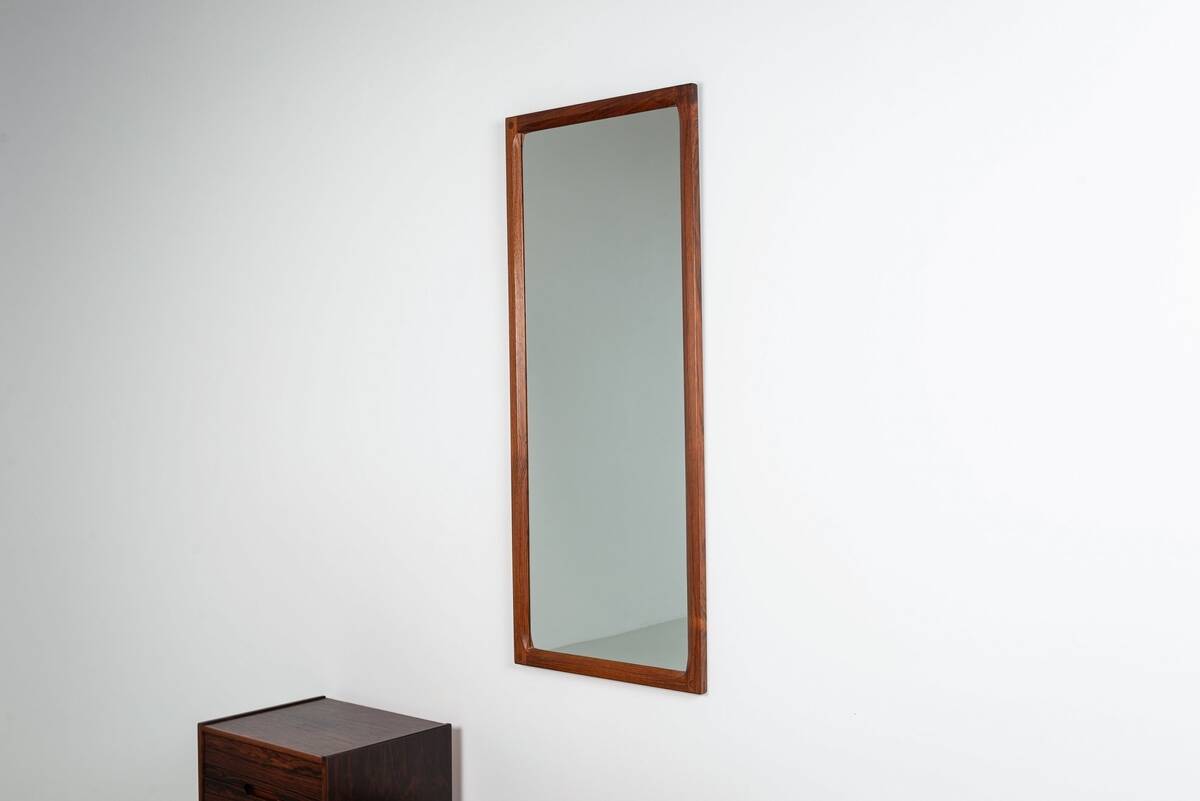 Kai Kristiansen bench and mirror rosewood Aksel Kjersgaard Denmark 1960