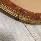 Oval frame imitation magnifying glass