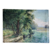 Huile sur toile ancienne signé Alexandre – 1911
