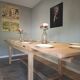 Renovated farmhouse table with extensions