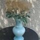 Large vintage pastel blue opaline vase