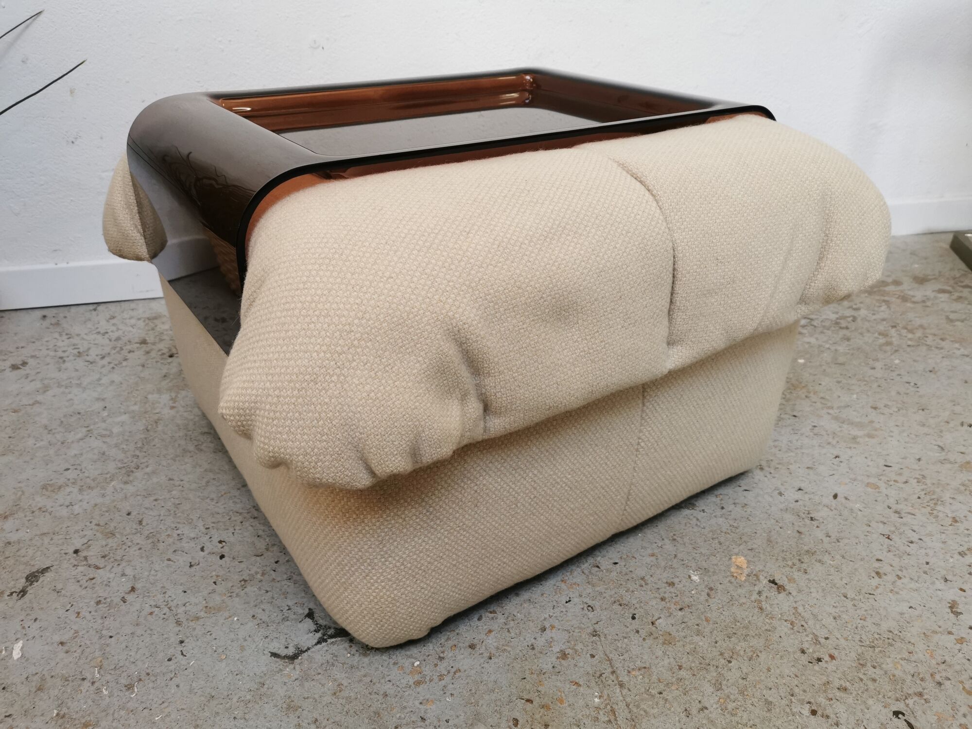 Pouf Gao by Jean Paul Laloy for Cinna vintage design 1970