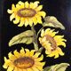 Set of five vintage flower still life paintings.