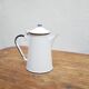 Vintage tea maker in enamelled sheet metal