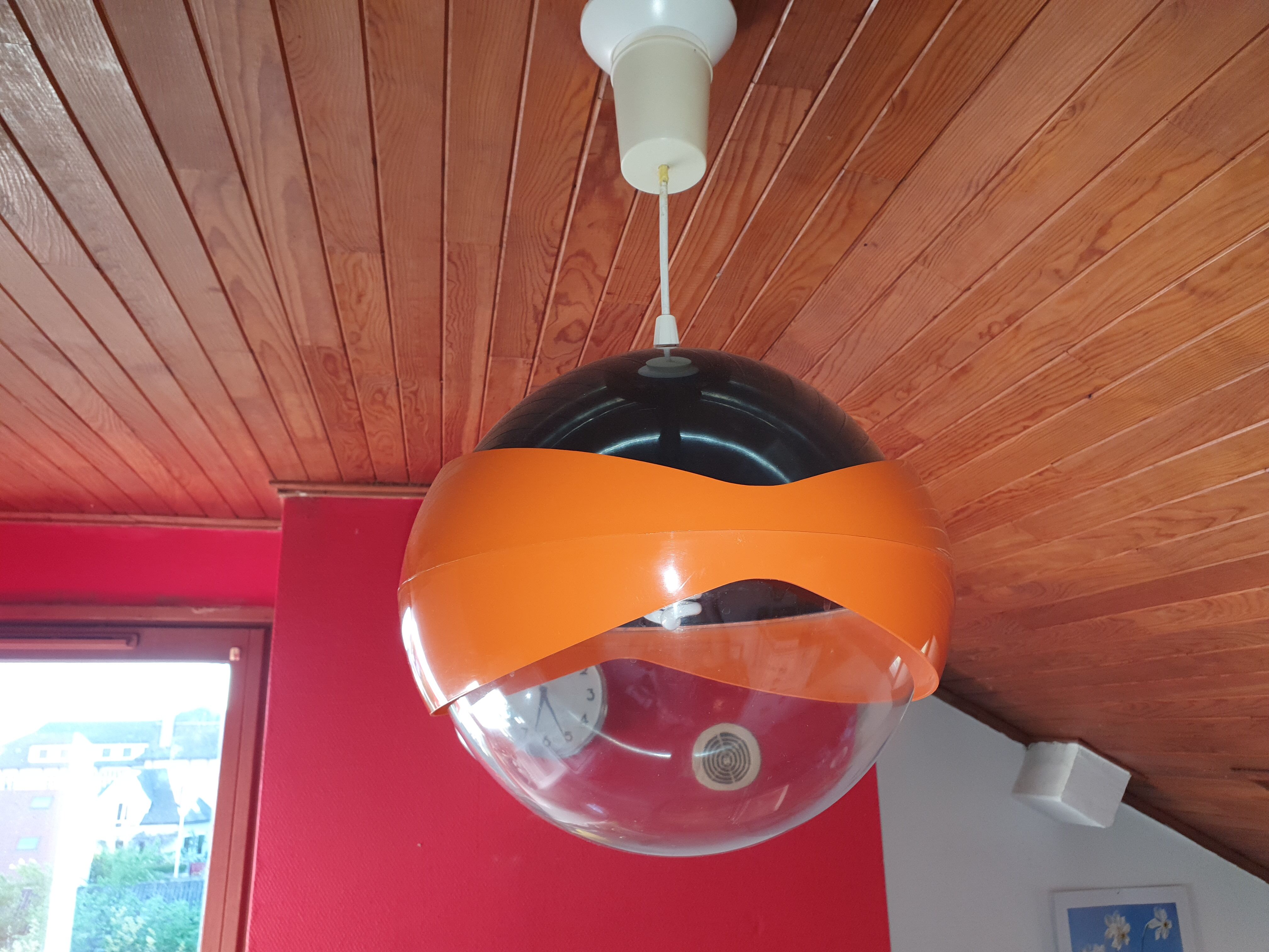 Vintage Space Age ceiling light 1970