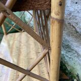 Vintage rattan shelf