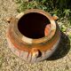 Ancient terracotta pottery jar from the 19th century.