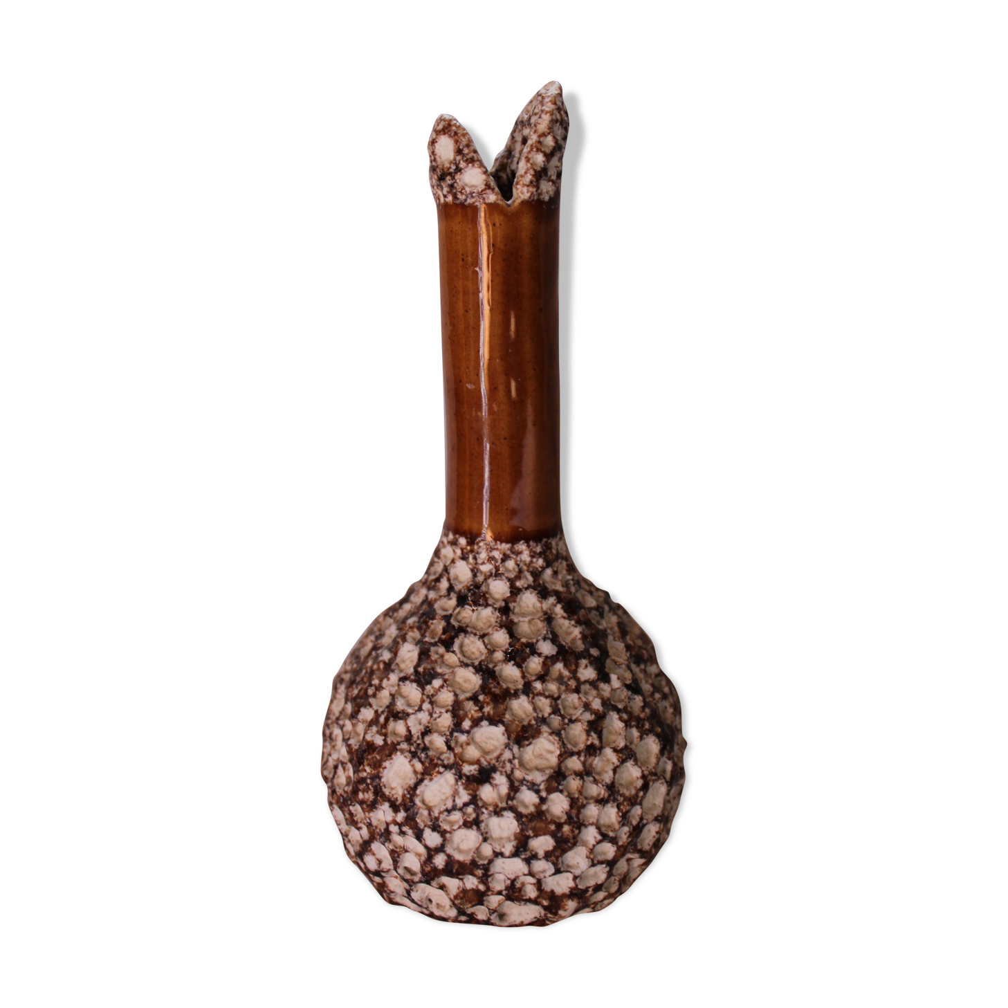 Vase soliflore Fat Lava vintage sea foam