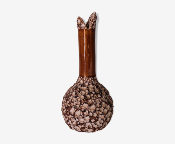 Vase soliflore Fat Lava écume de mer vintage