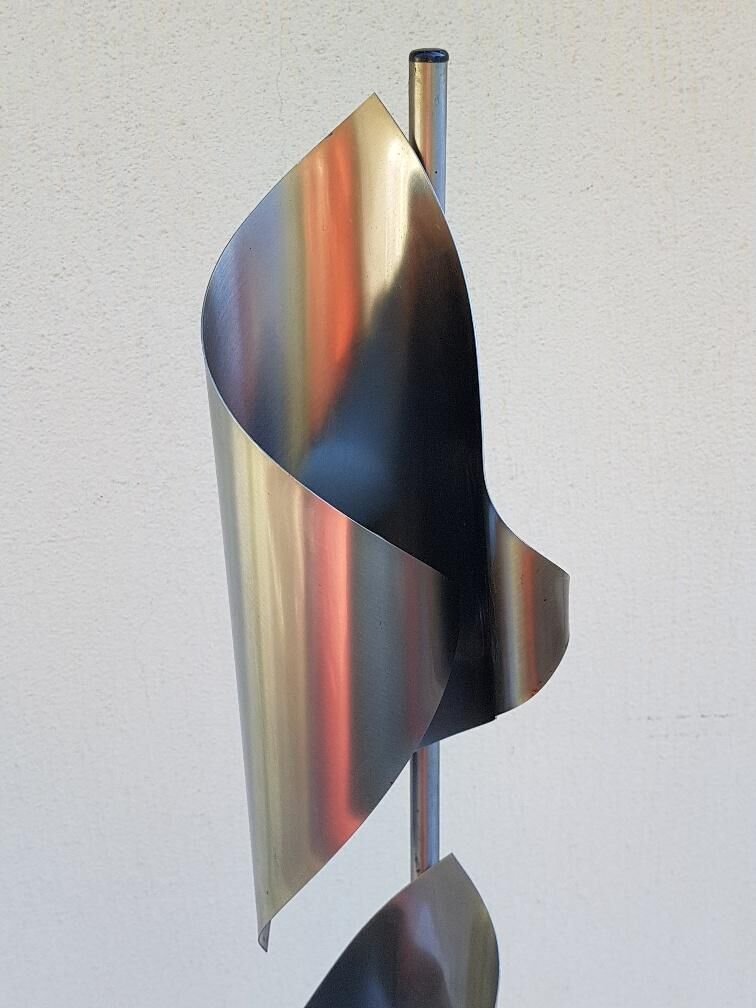 70s design stainless lamp