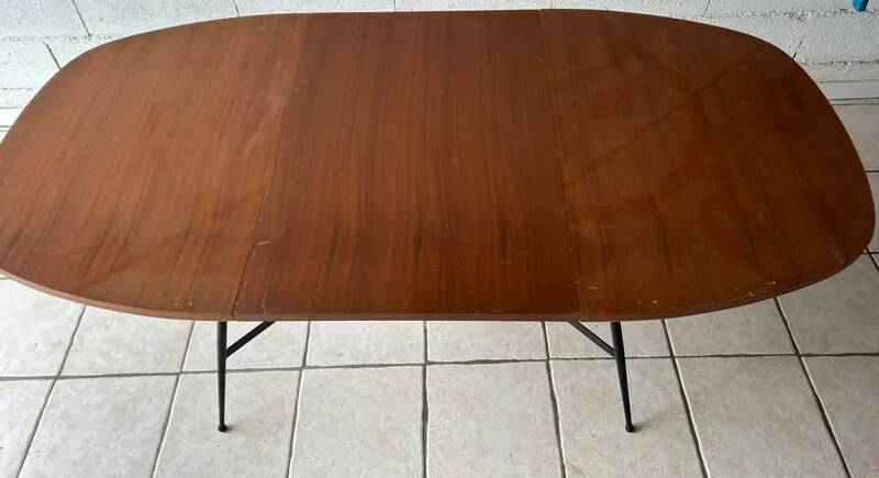 Scandinavian vintage teak evolving table