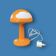 Vintage Skojig Ikea Mushroom Lamp – Cloud Orange – 90s
