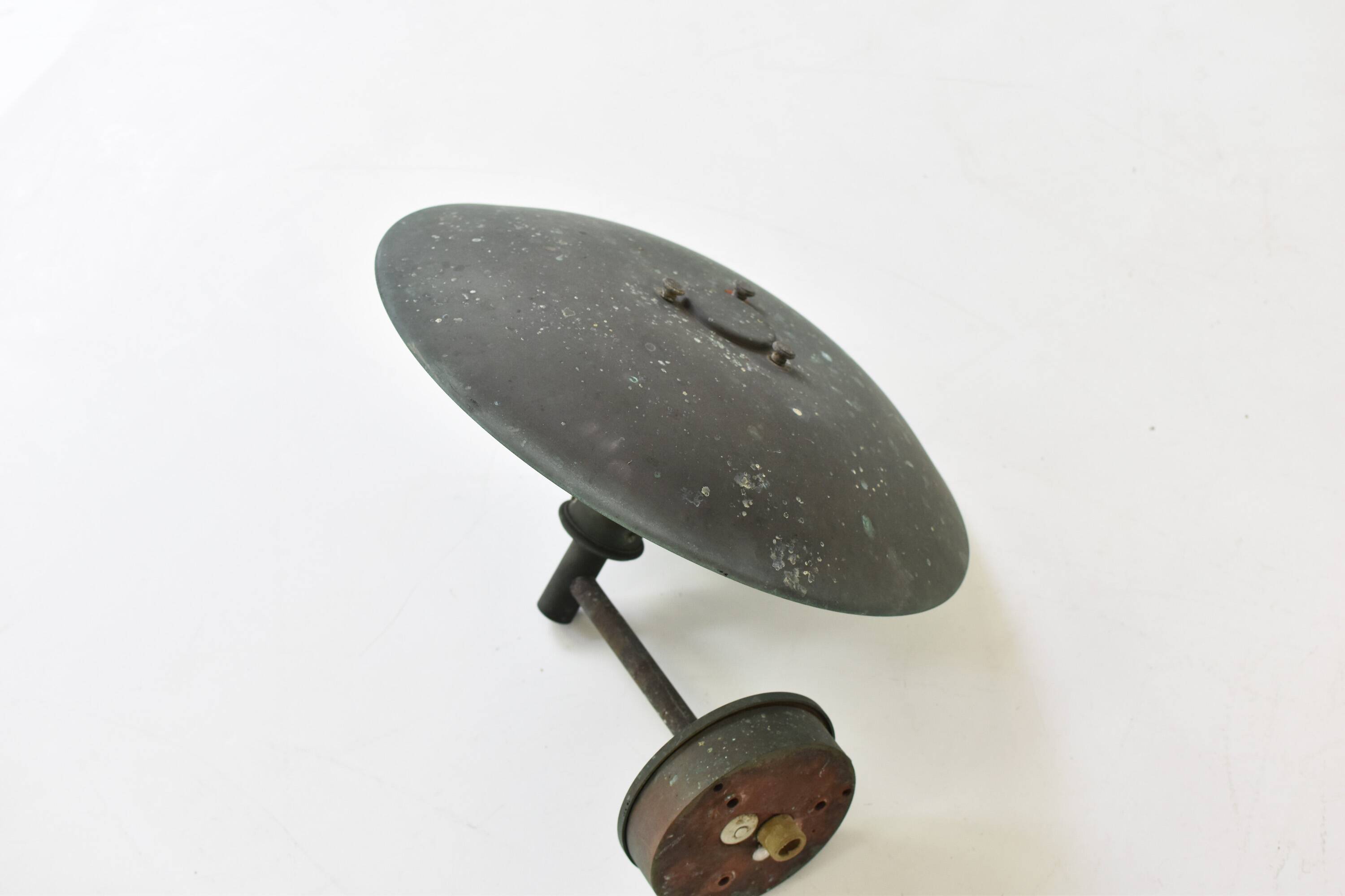 A set of two ph 4.5 copper wall lamps by poul henningsen for louis poulsen, denmark 1980s.