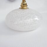 Speckled glass swan neck wall lights