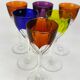 Baccarat, 6 verres Genova en cristal double couleur, 19 cm